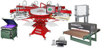 Screen printing complete shop with automatic machine