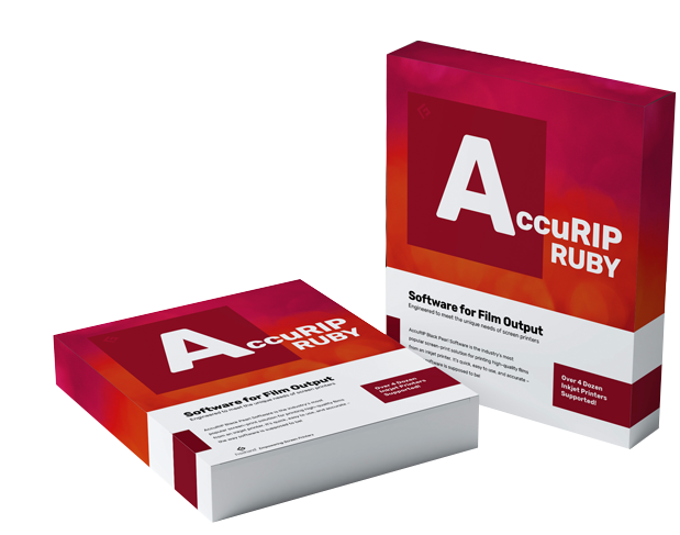 AccuRIP Ruby : Logiciel pour l'impression des films de sérigraphie